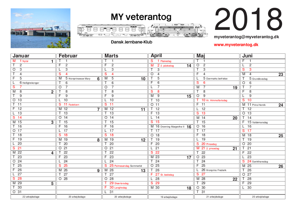 Kalender 2020 MY veterantog Kalender 2020 MY veterantog